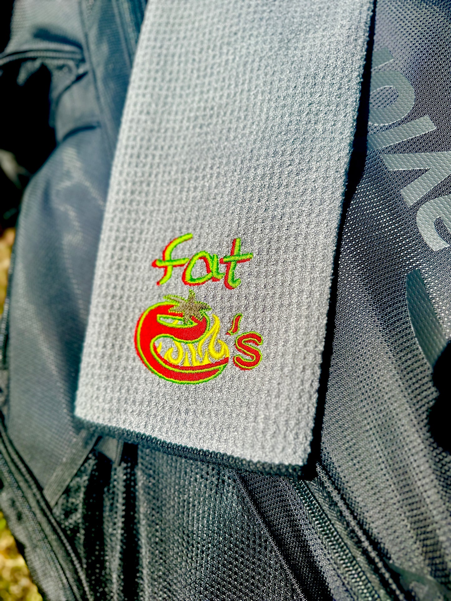 Fat E's Gray Golf Towel