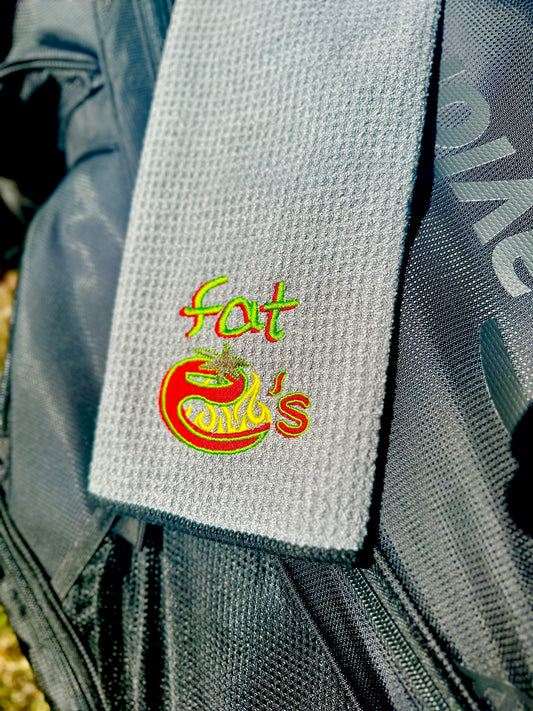 Fat E's Gray Golf Towel
